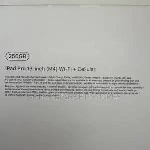New Apple iPad Pro 13 (2024) 256 GB Silver