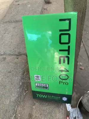 New Infinix Note 40 Pro 5G 256 GB Black