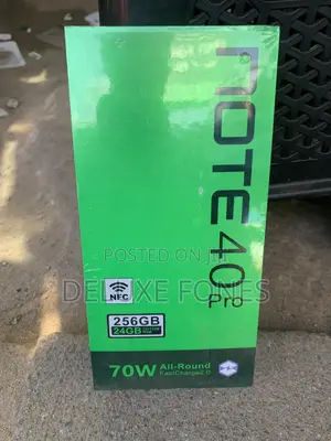 New Infinix Note 40 Pro 5G 256 GB Black