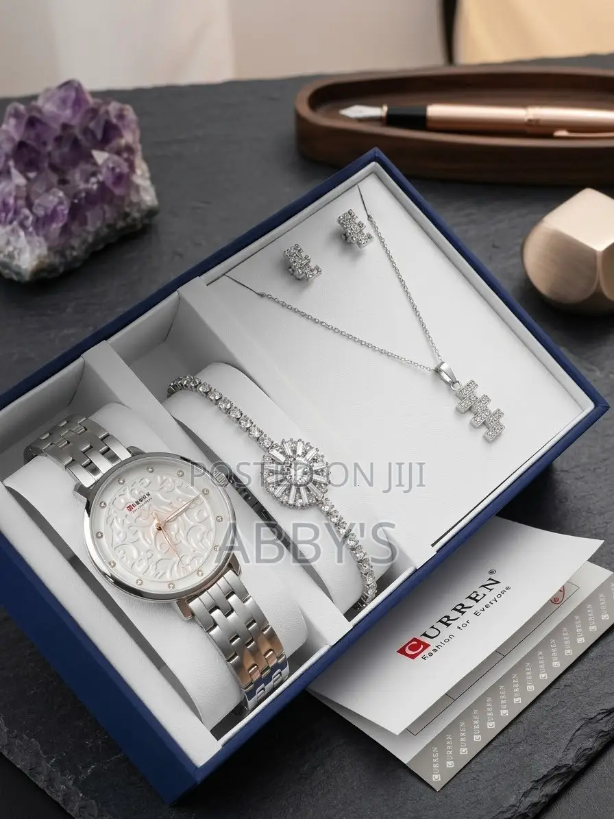 Luxurious Silver 5pcs Jewelry for Ladies