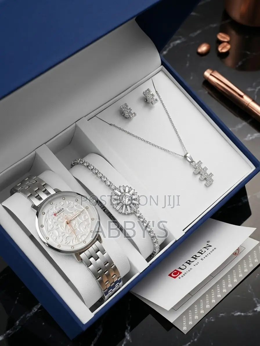 Luxurious Silver 5pcs Jewelry for Ladies