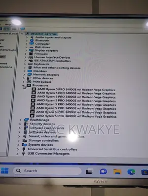 Desktop Computer HP EliteDesk 705 G3 8GB AMD Ryzen 5 SSD 256GB