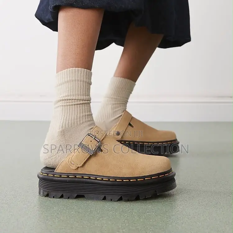 Dr. Martens Zebzag Suede Mules