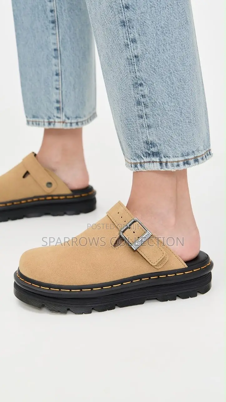 Dr. Martens Zebzag Suede Mules