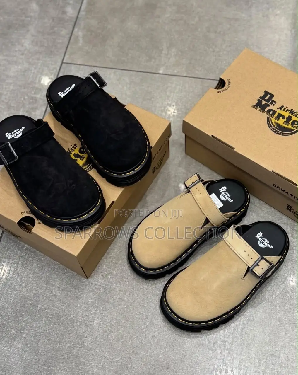 Dr. Martens Zebzag Suede Mules