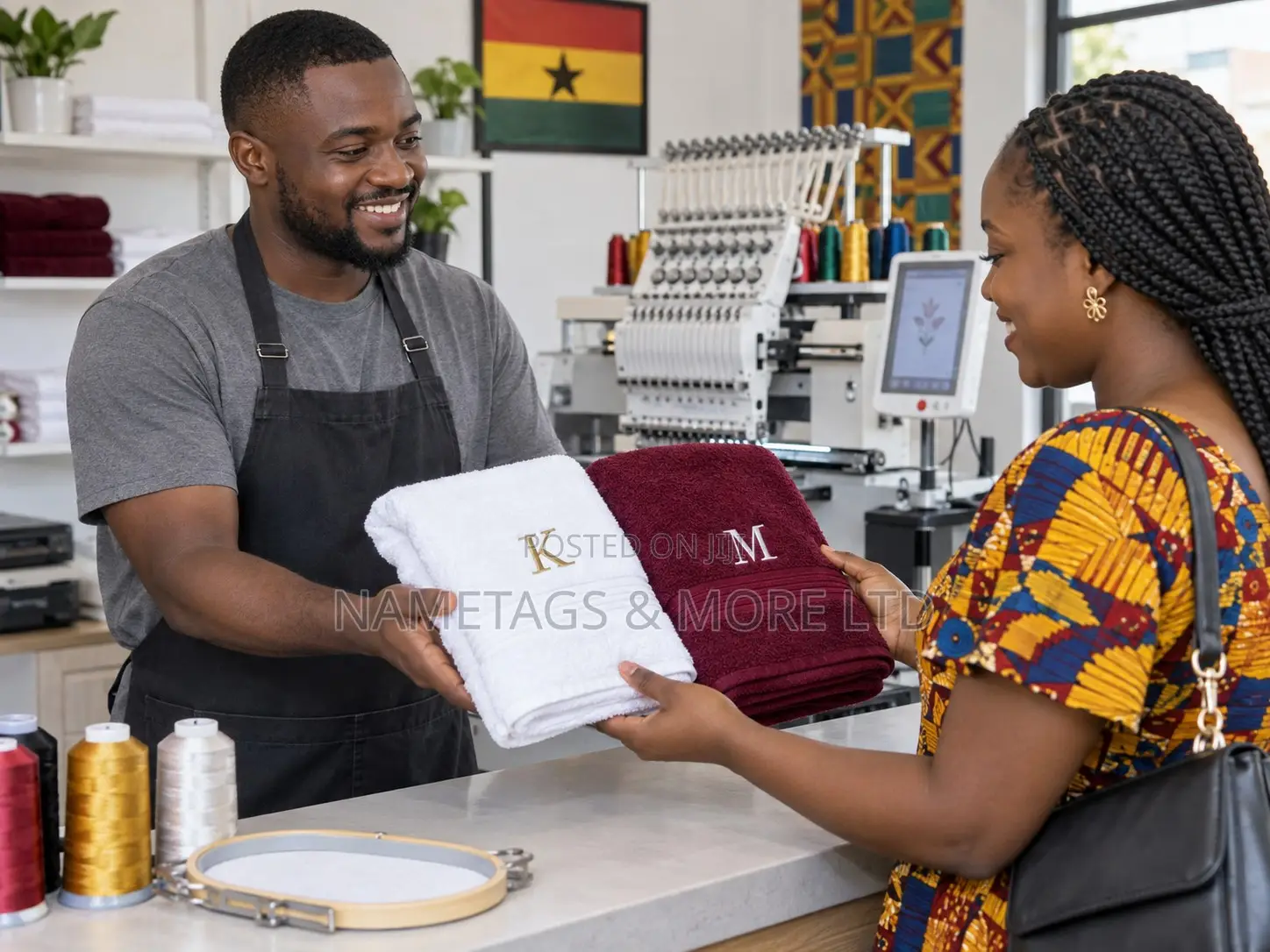 Embroidery for Less – Caps Towels From GH₵7
