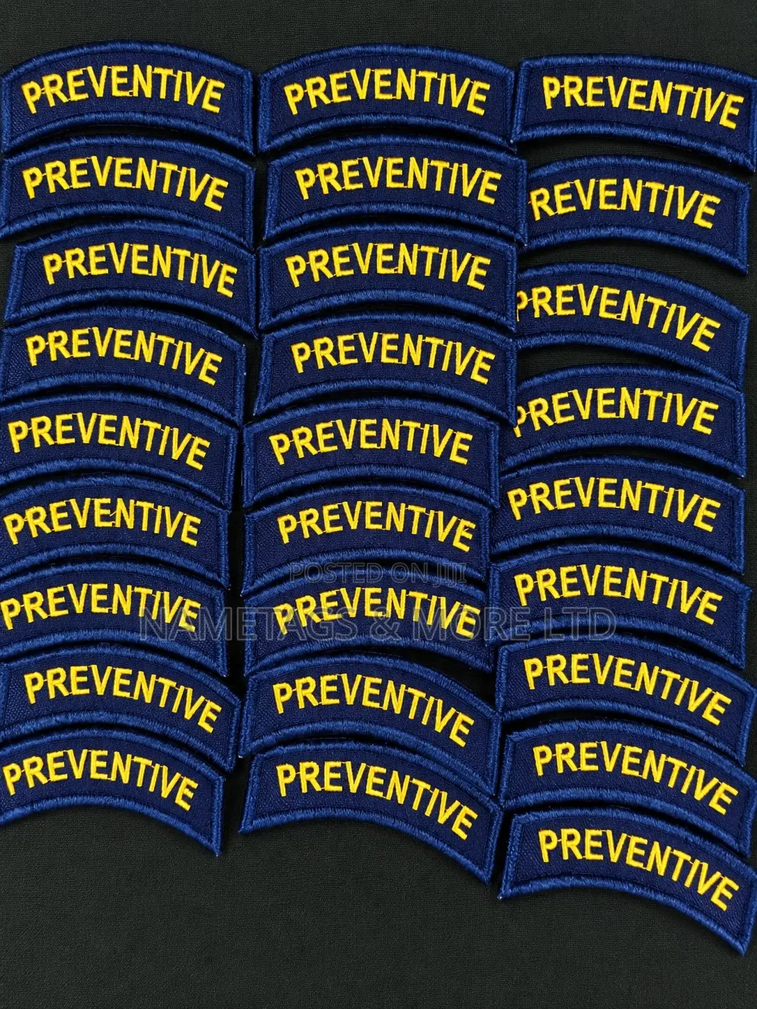 Custom Embroidered Name Tags Uniform Title Tapes