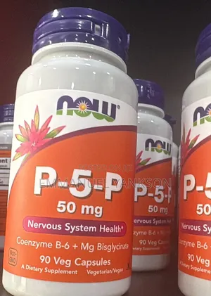 NOW P-5-P 50mg - Coenzyme B-6 + Mg Bisglycinate