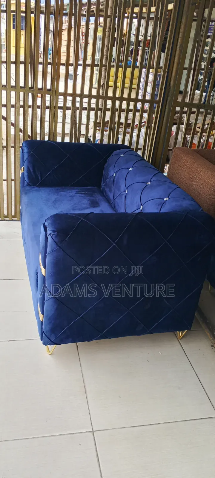 3in1 Blue and Black Sofas Chairs