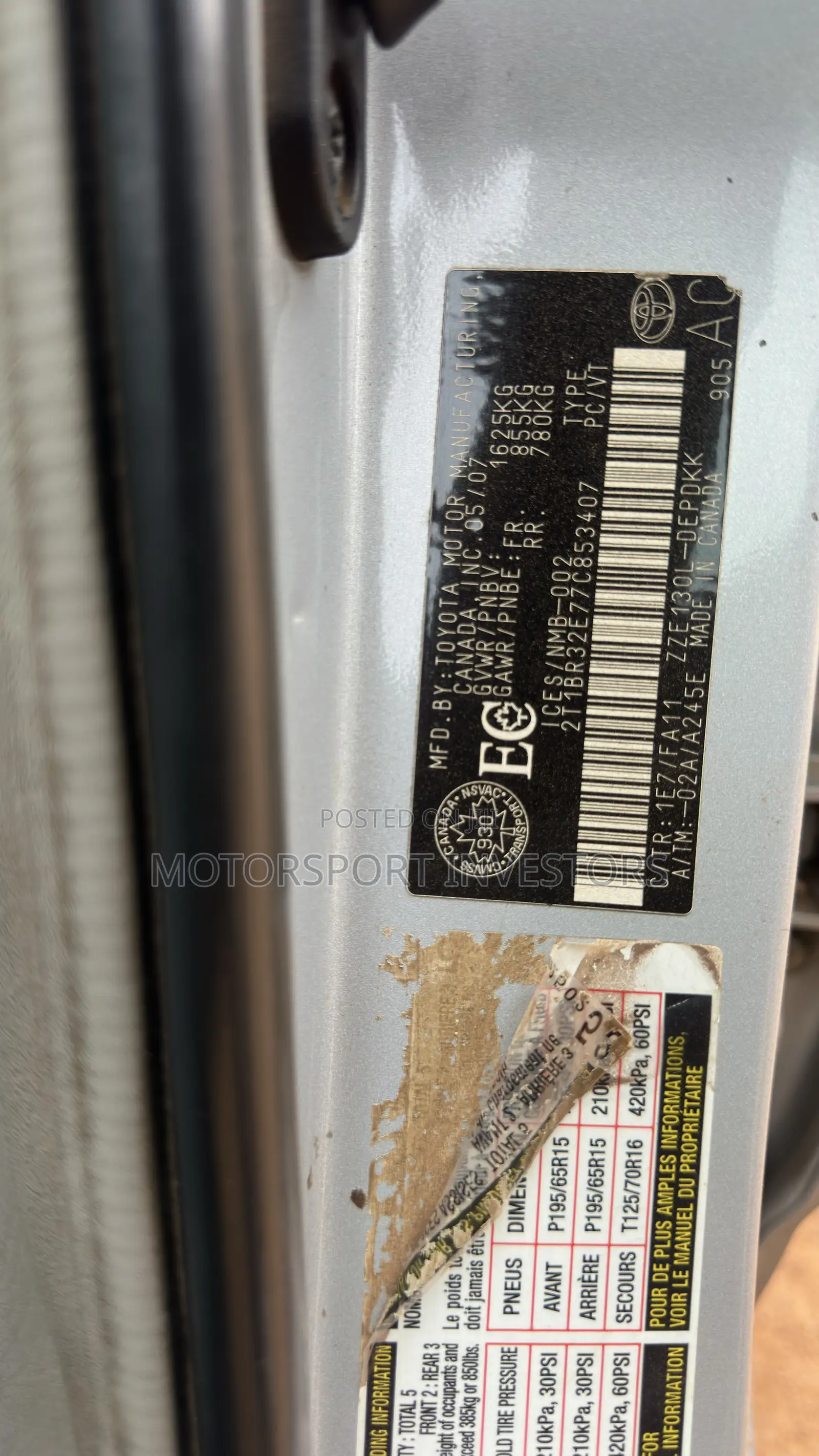 Toyota Corolla 1.8 VVTL-i TS 2007 Silver