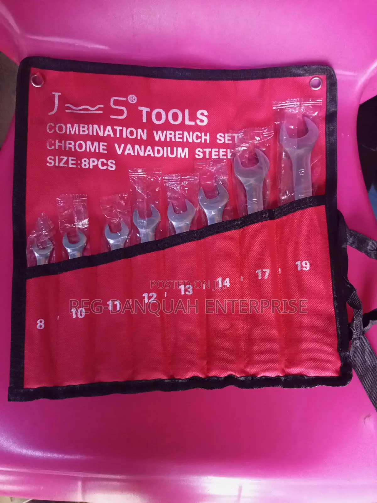 8 Pieces 8-19 Combination Spanner Set
