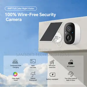 Eseecloud 1-to-4 Solar Camera Set With Screen