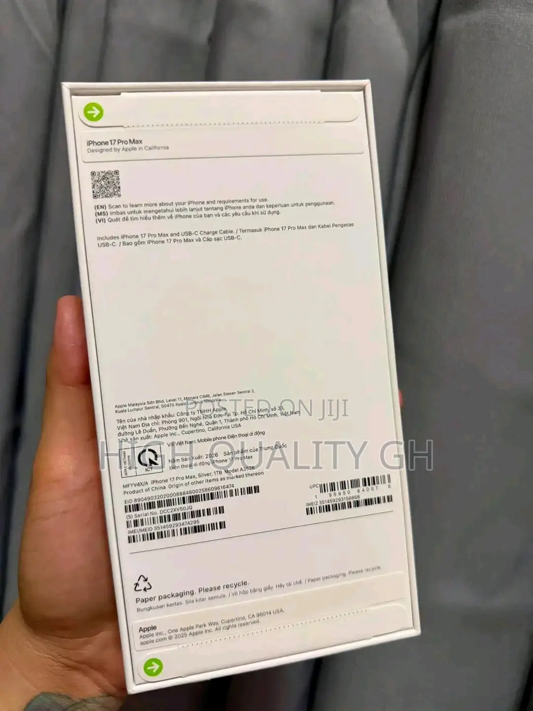 New Apple iPhone 17 Pro Max 1 TB Silver