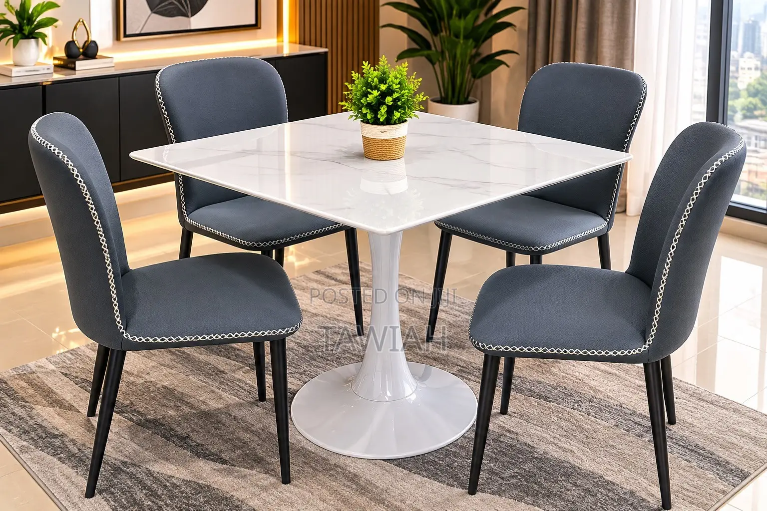 Dining Table With Two Chairs