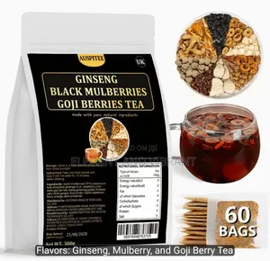 Ginseng, Mulberry, and Goji Berry Tea, 60 Packets,