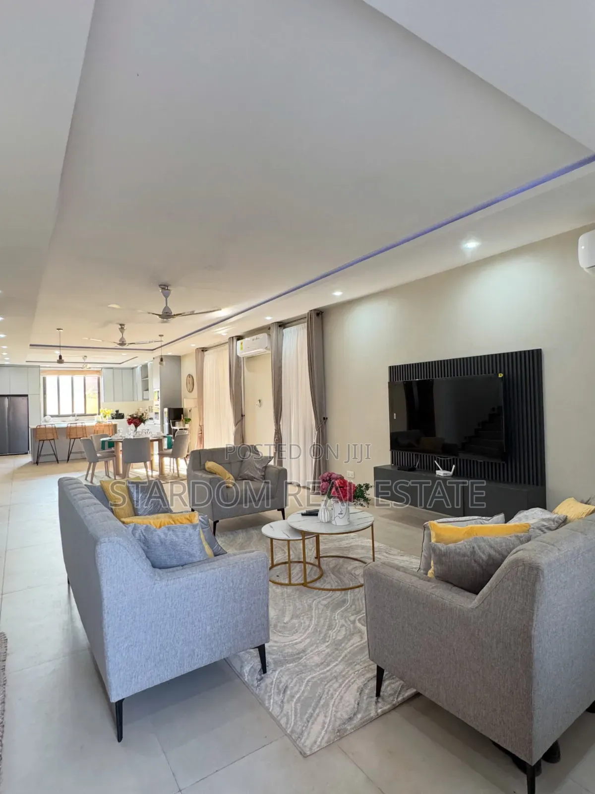 Furnished 4bdrm Duplex in Adenta, Barrier for rent
