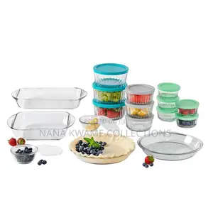 Anchor Hocking 32-Piece Glass Bakeware + Storage + Prep Set