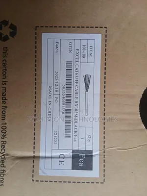 Excel Cat6 Utp Cable Bx305m-Black