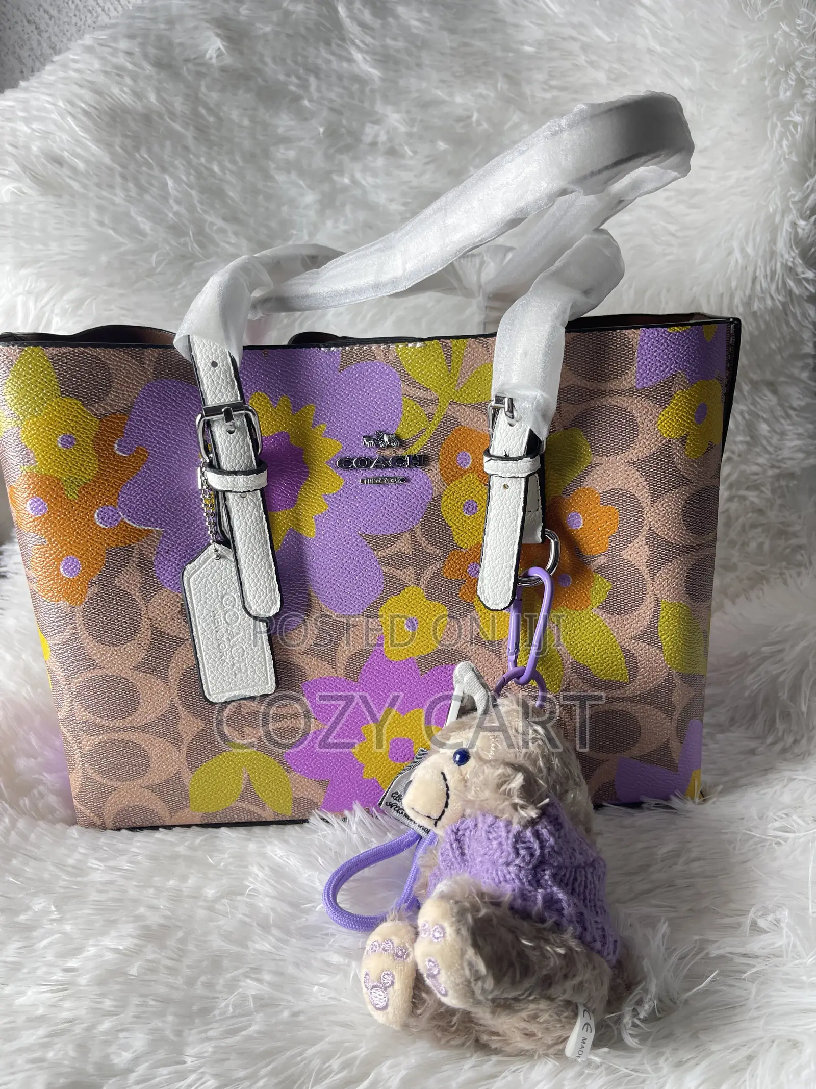 Coach Bag With Teddy Bear Charm