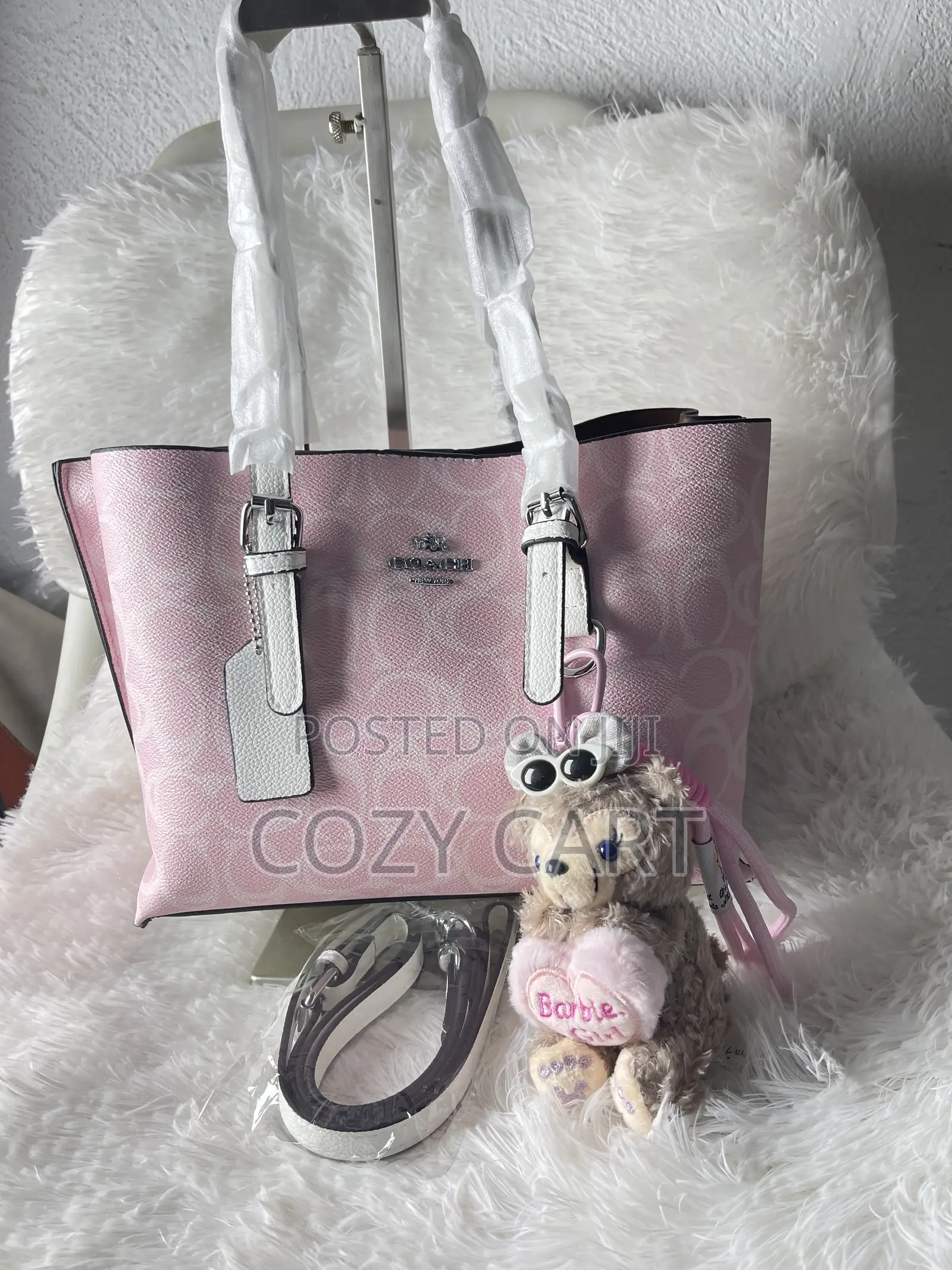 Coach Bag With Teddy Bear Charm