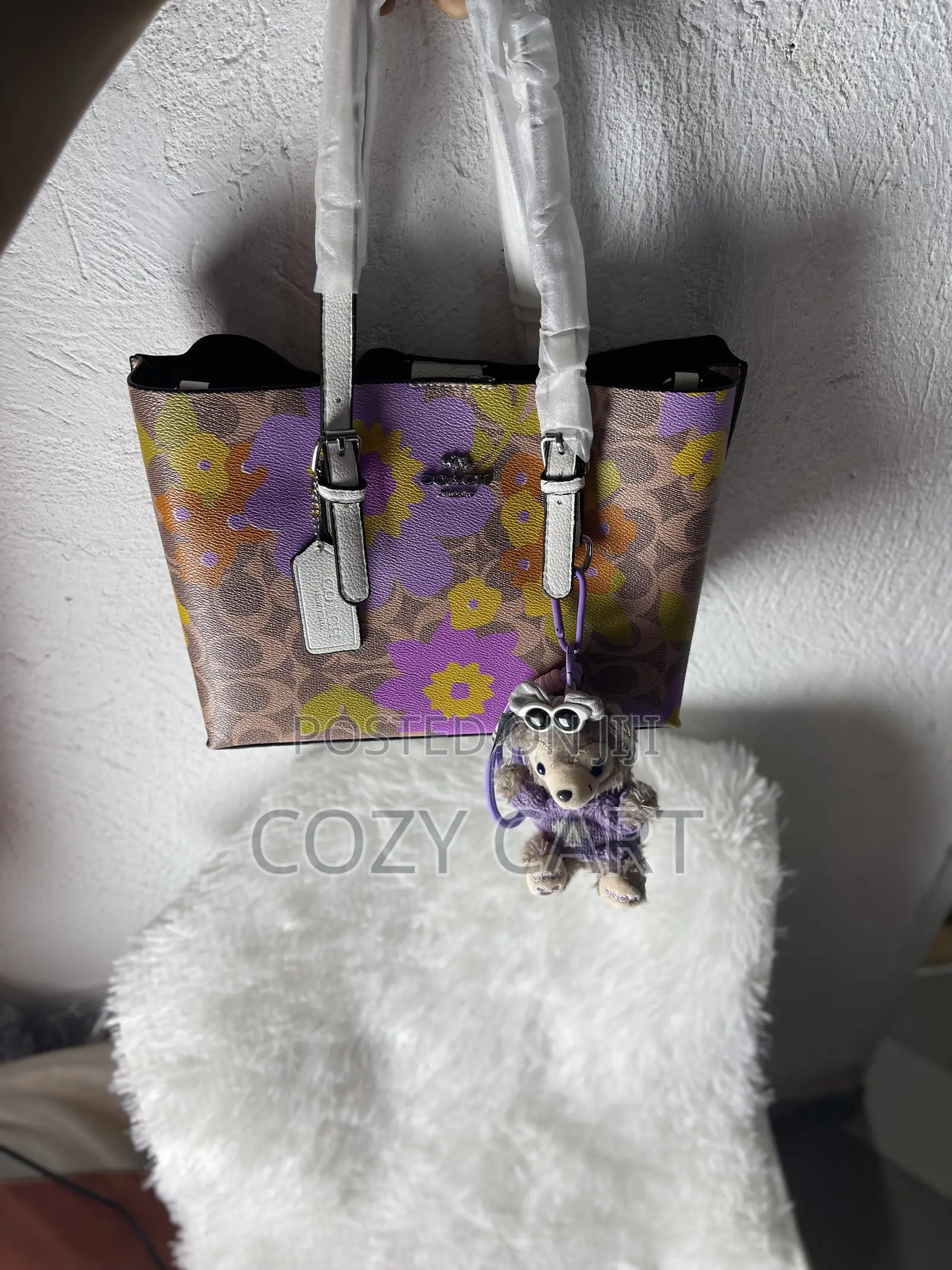 Coach Bag With Teddy Bear Charm