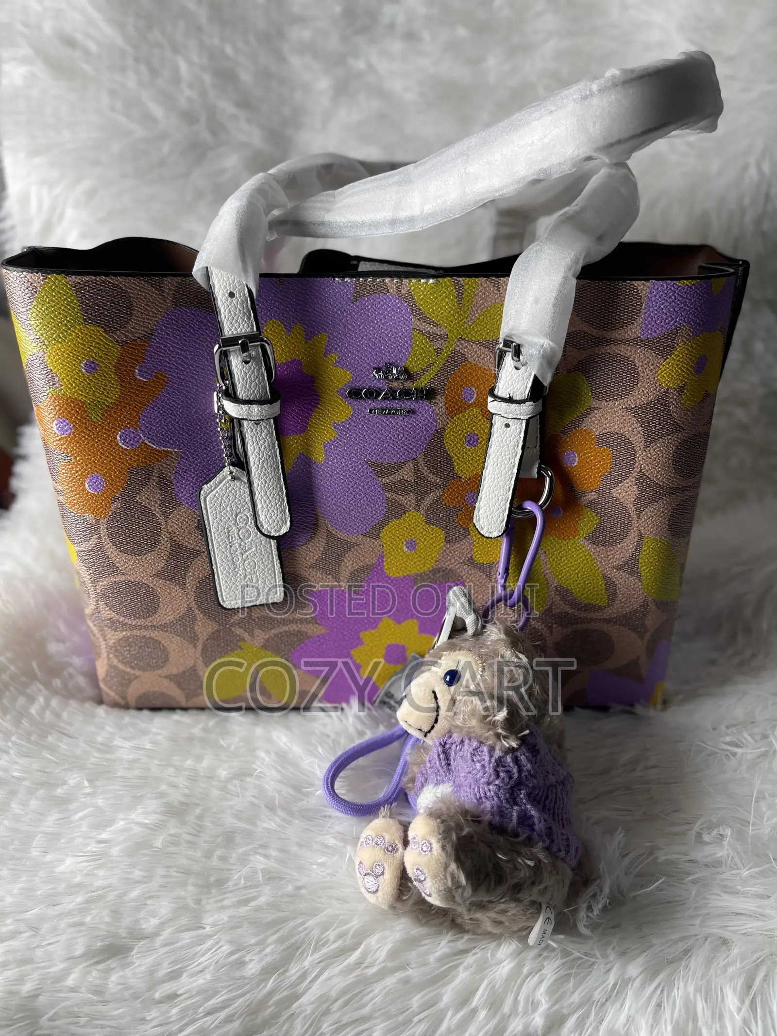 Coach Bag With Teddy Bear Charm