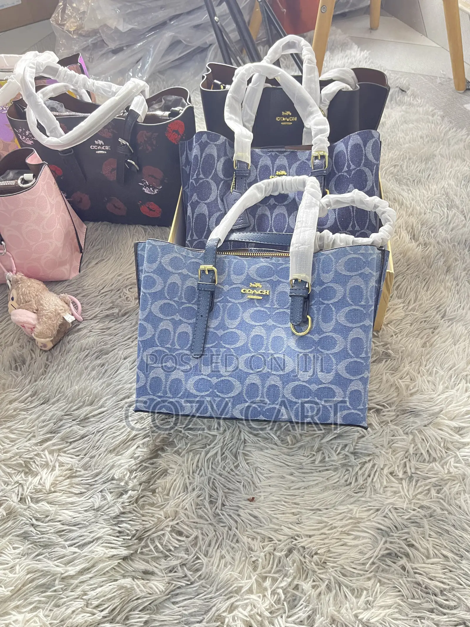 Coach Bag With Teddy Bear Charm