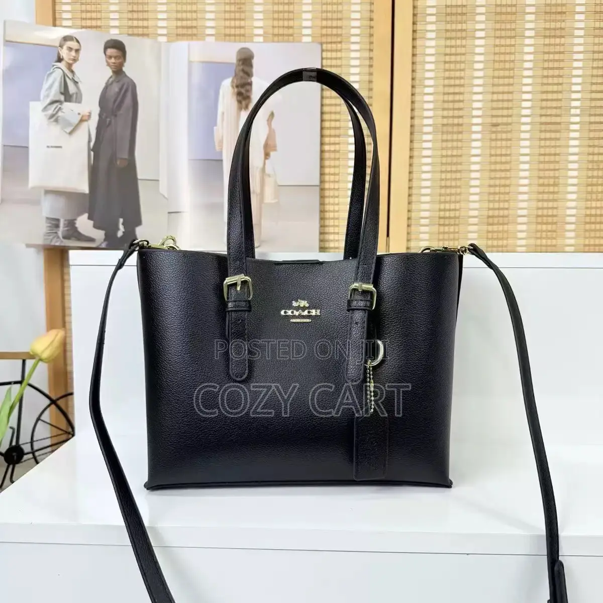 Coach Bag With Teddy Bear Charm