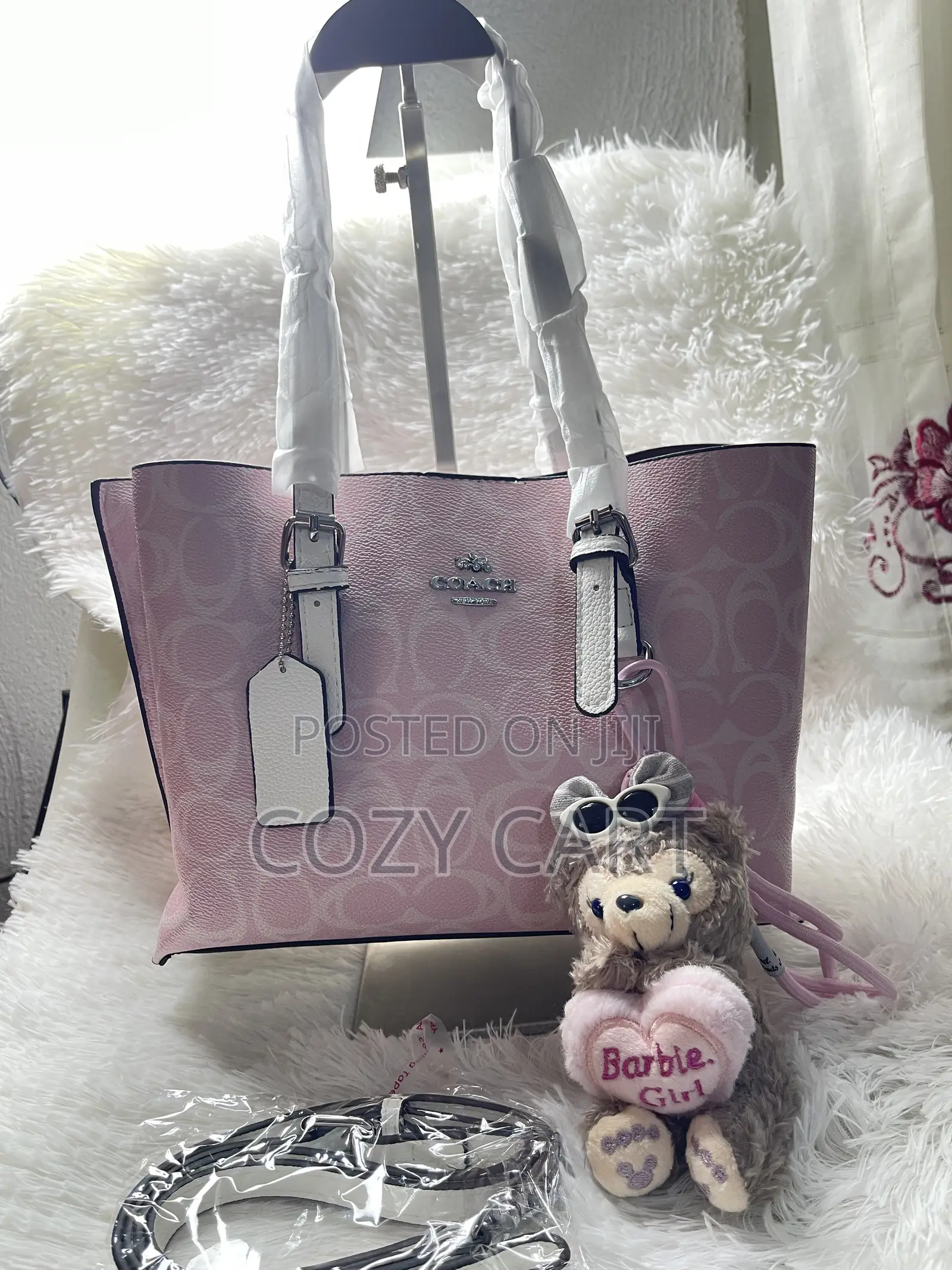 Coach Bag With Teddy Bear Charm
