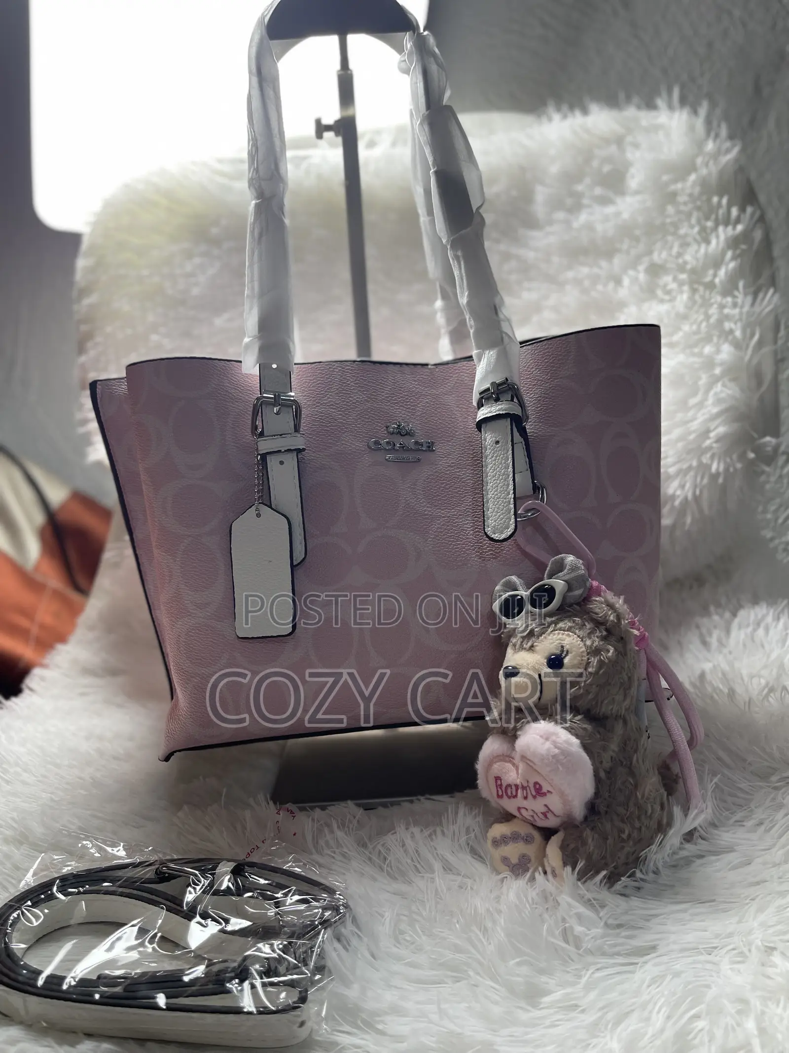 Coach Bag With Teddy Bear Charm