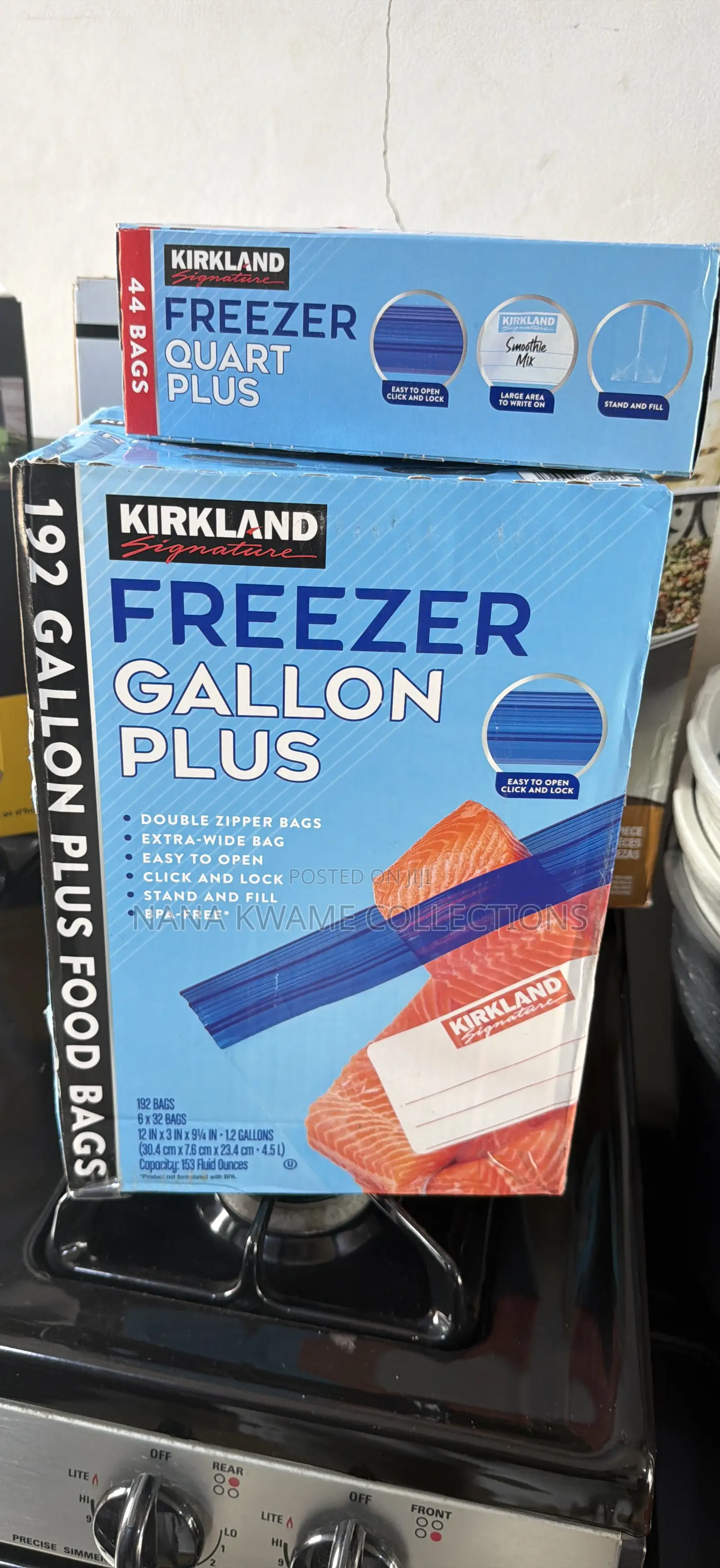 Kirkland Signature Freezer Gallon Plus Food Storage Bags,