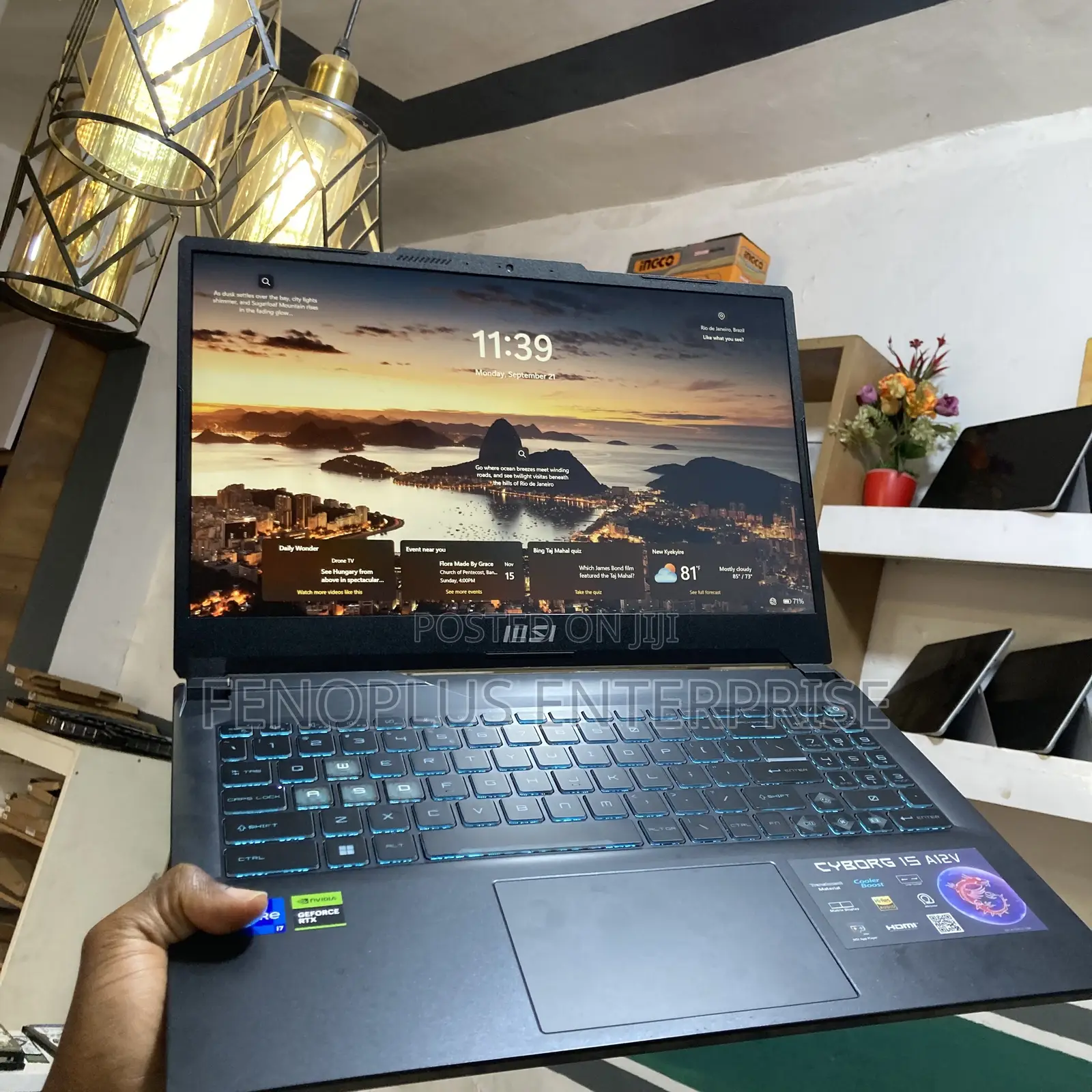 New Laptop MSI Cyborg 15 16GB Intel Core i7 SSD 1T