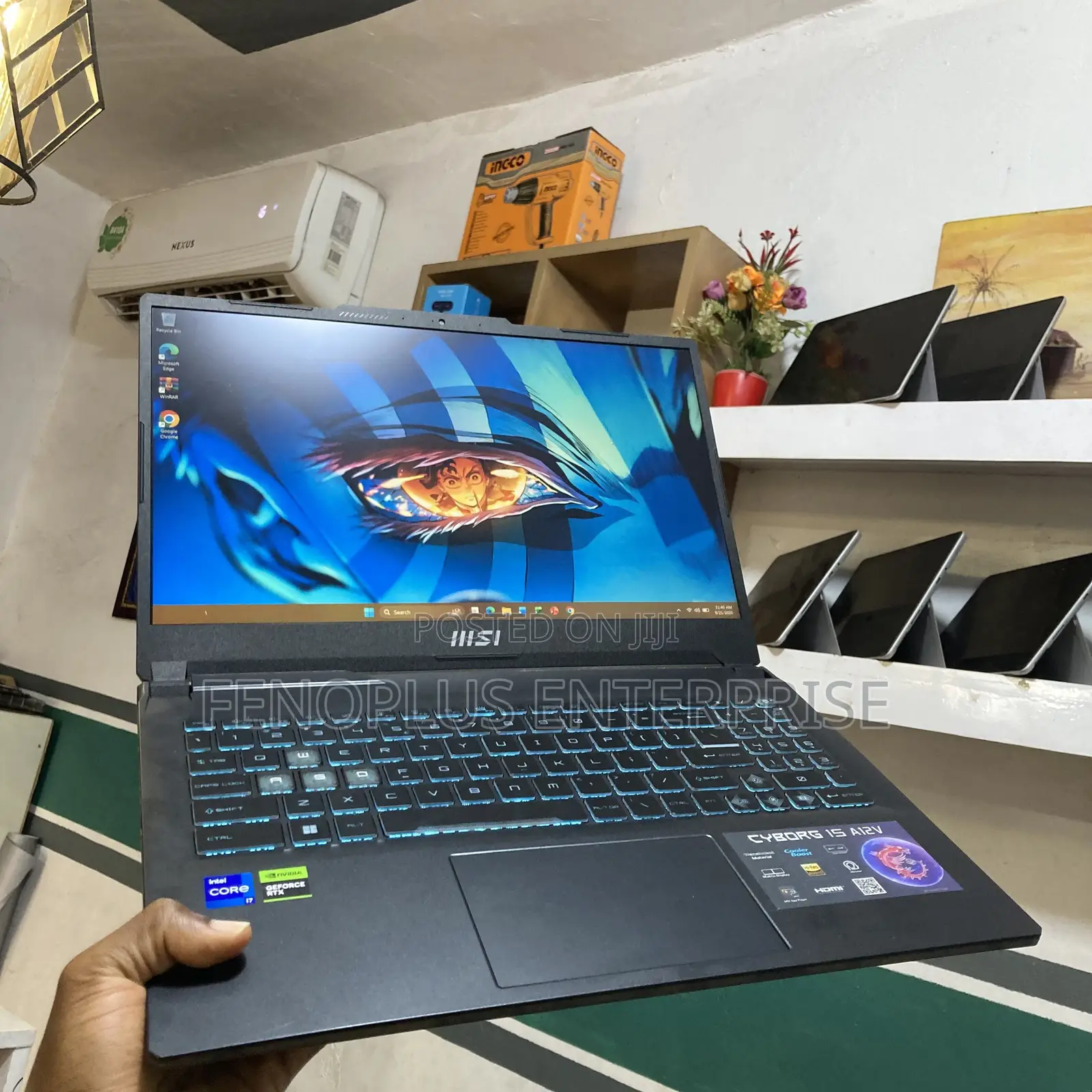 New Laptop MSI Cyborg 15 16GB Intel Core i7 SSD 1T