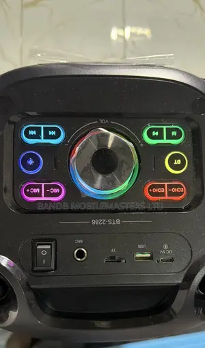 Brodu BTS-2286 Karaoke Speaker 6.5” – Wireless Microphone, RGB Lights