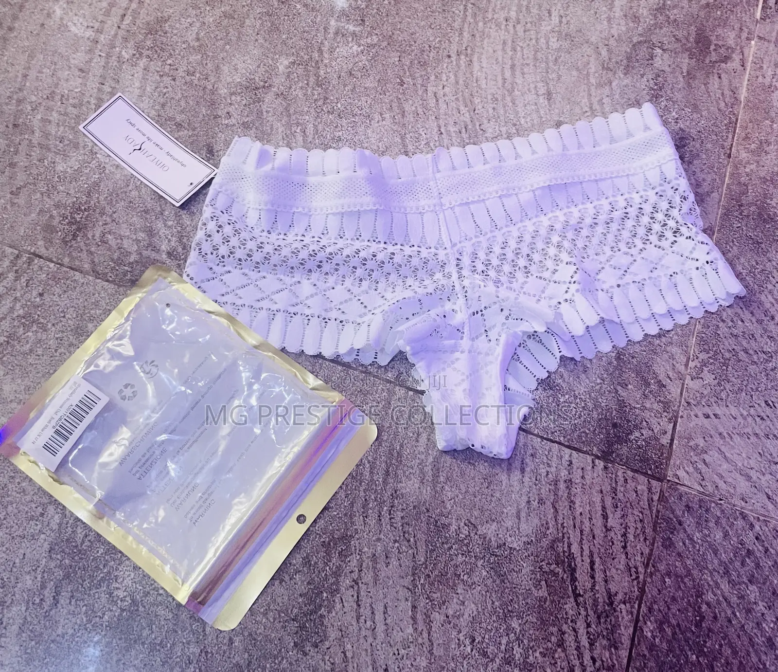 Brand New Ohyeahlady Women's White Lace Boxers / Pant