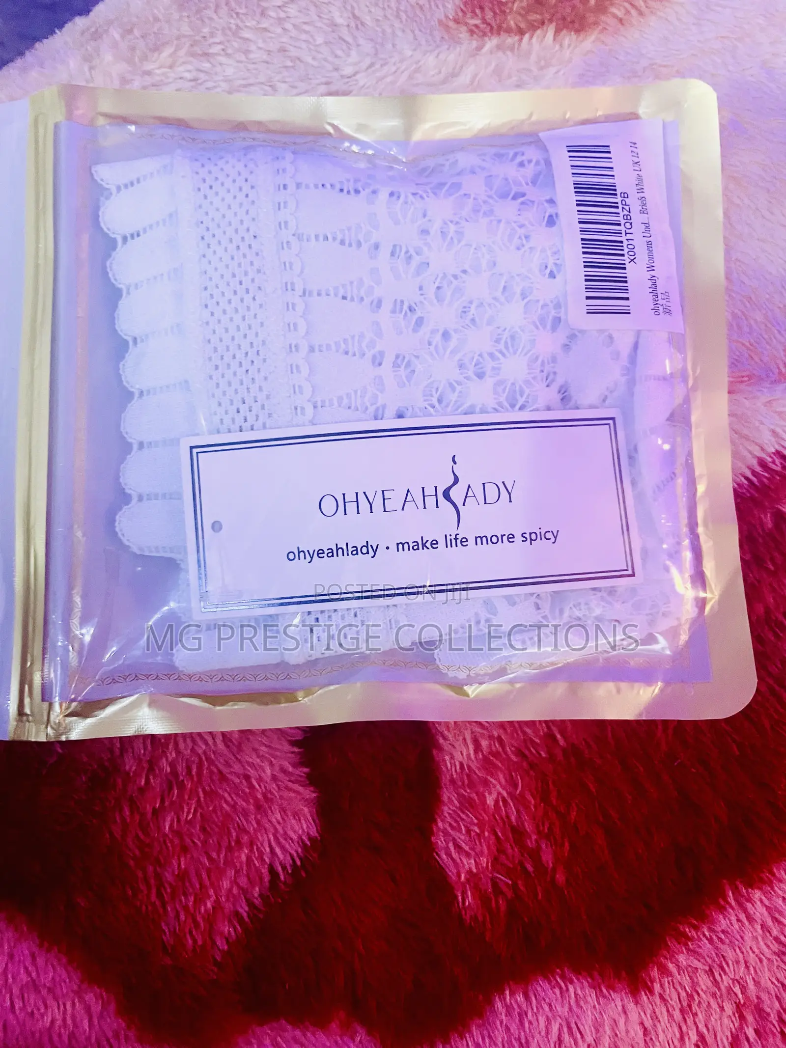 Brand New Ohyeahlady Women's White Lace Boxers / Pant