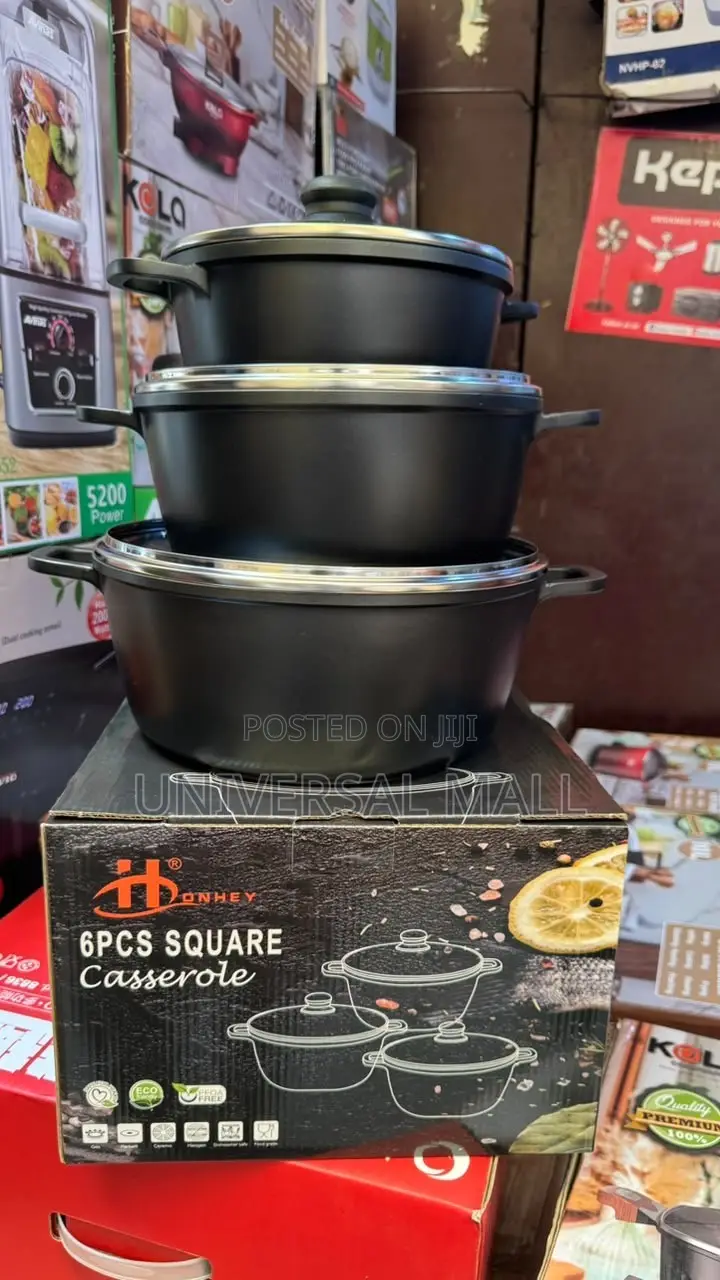 6 PCS or 3 Set Square Casserole