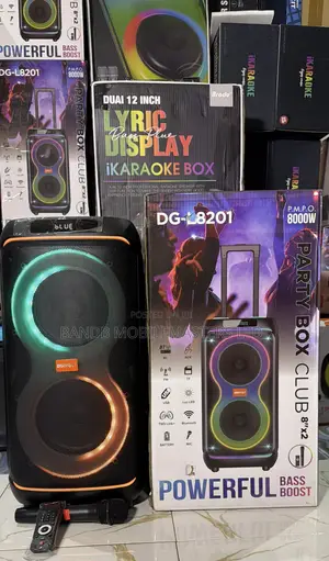 DIGIVOLT DG-L8201 Party Speaker 8”×2 – Bluetooth, Karaoke, RGB Lights