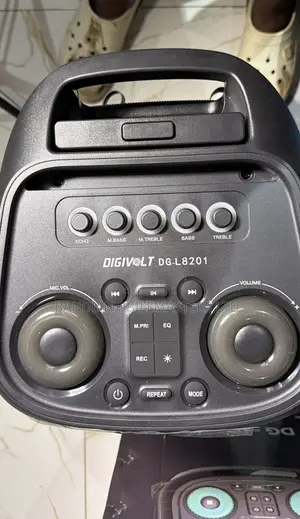 DIGIVOLT DG-L8201 Party Speaker 8”×2 – Bluetooth, Karaoke, RGB Lights