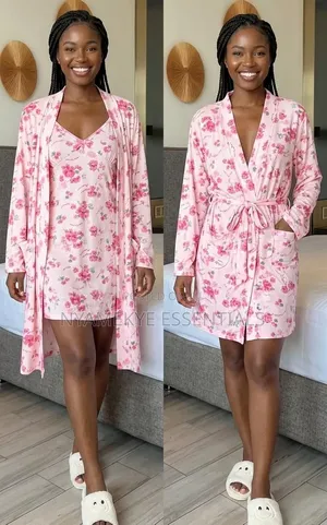 Pink Floral 2in1 Nightwear Set