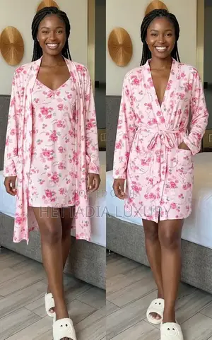 Pink Floral 2in1 Nightwear Set