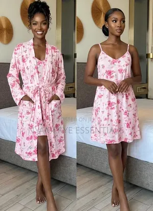 Pink Floral 2in1 Nightwear Set