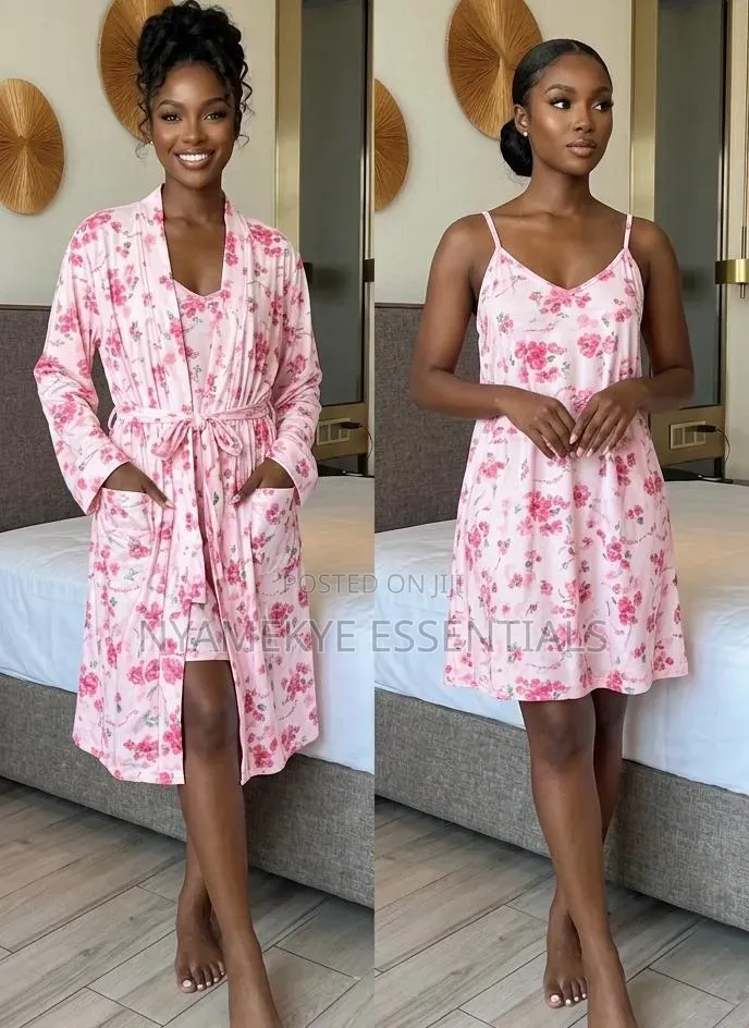 Pink Floral 2in1 Nightwear Set