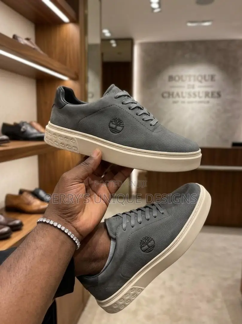 Timberland Maple Grove Urban Luxe Leather Low Sneakers – Slate Grey