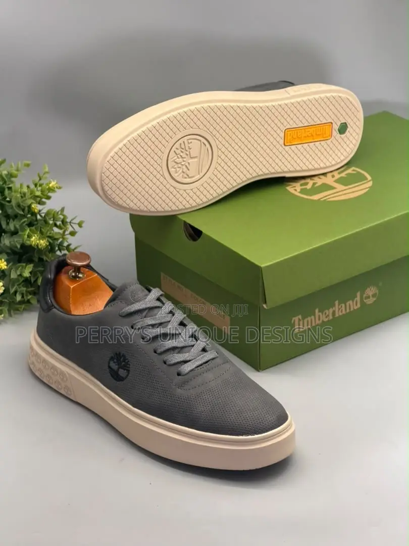 Timberland Maple Grove Urban Luxe Leather Low Sneakers – Slate Grey