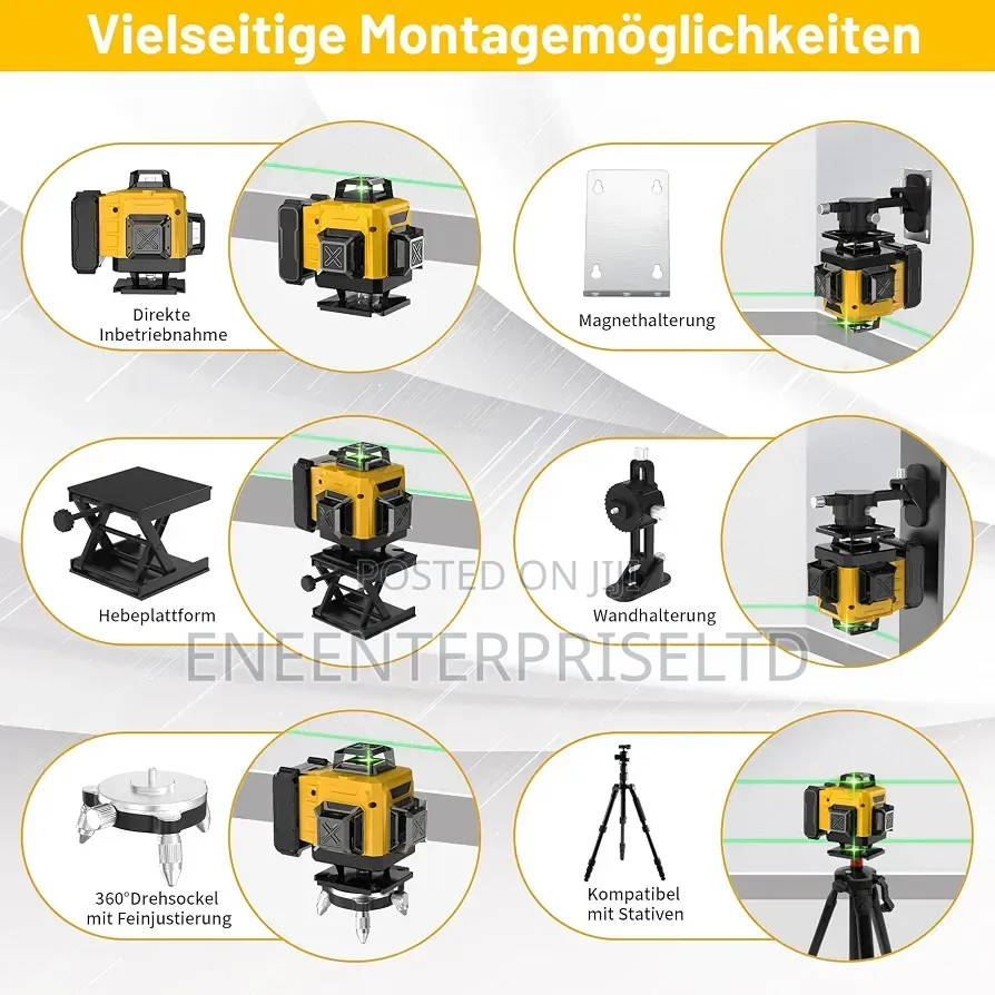 16 Line High Precision Spirit Laser Level Set