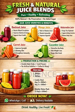 Fresh and Natural Juice Blends