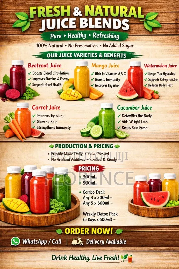 Fresh and Natural Juice Blends