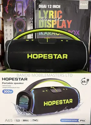 Hopestar A65 300w Bluetooth Speaker – Waterproof Ipx6, Tws, RGB Lights