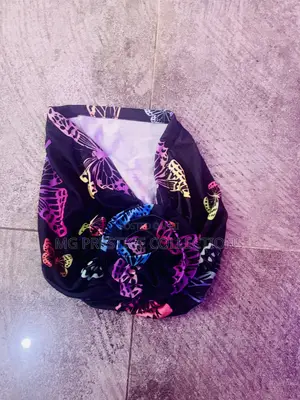 Women's Colorful Butterfly Print Flower Knot Headwrap